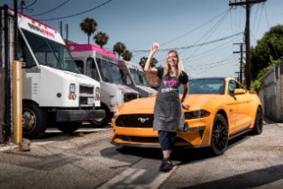 Mustang-inspired Orange Fury Coolhaus Ice-cream Truck
